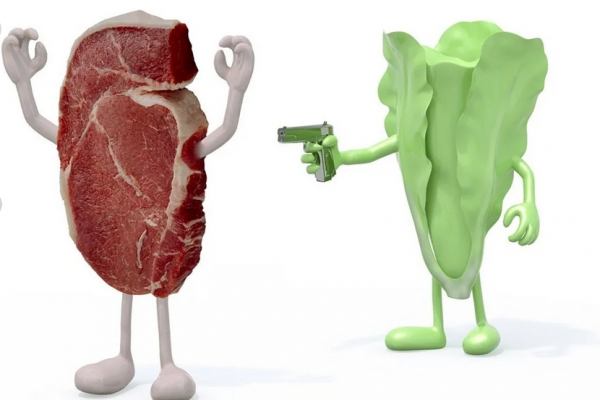 мясоедство или вегатарианство, что лучше, мясо или зелень, кто живет дольше, мясоеды или вегетарианцы